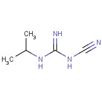 1-Cyano-3-isopropylguanidine (CAS: 44830-55-9) - Chemical Structure and Molecular Formula 