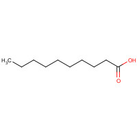 Decanoic Acid (CAS: 334-48-5) - Chemical Structure and Molecular Formula 