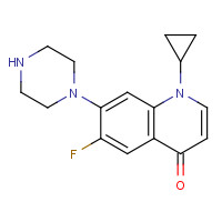 Decarboxy Ciprofloxacin (CAS: 105394-83-0) - Chemical Structure and Molecular Formula 