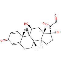 21-Dehydro Prednisolone (CAS: 22420-16-2) - Chemical Structure and Molecular Formula 