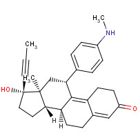 N-Demethyl Mifepristone (CAS: 104004-96-8) - Chemical Structure and Molecular Formula 