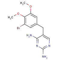 4-Desmethoxy-4-bromo Trimethoprim chemical structure 4-Desmethoxy-4-bromo Trimethoprim (CAS: 16285-82-8) - Chemical Structure and Molecular Formula