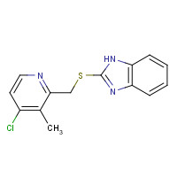 4-Desmethoxypropoxyl-4-chloro Rabeprazole Sulfide (CAS: 103312-62-5) - Chemical Structure and Molecular Formula 