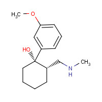 (-)-N-Desmethyl Tramadol (CAS: 147762-58-1) - Chemical Structure and Molecular Formula 