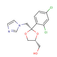 cis-2-(2,4-Dichlorophenyl)-2-(1H-imidazol-1-ylmethyl)-1,3-dioxolane-4-methanol (CAS: 61397-58-8) - Related Chemical Product