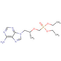 (R)-9-[2-(Diethylphosphonomethoxy)propyl] Adenine (CAS: 180587-75-1) - Chemical Structure and Molecular Formula 