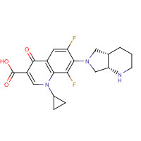 8-Desmethoxy-8-fluoro Moxifloxacin (CAS: 151213-15-9) - Chemical Structure and Molecular Formula 