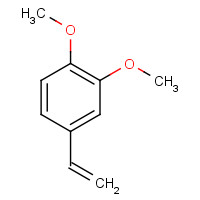 3,4-Dimethoxy Styrene (CAS: 6380-23-0) - Chemical Structure and Molecular Formula 