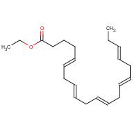 Eicosapentaenoic Acid Ethyl Ester (CAS: 86227-47-6) - Chemical Structure and Molecular Formula 