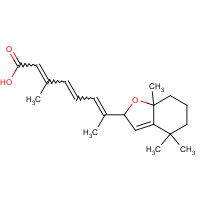 all-trans 5,8-Epoxy Retinoic Acid (CAS: 3012-76-8) - Chemical Structure and Molecular Formula 