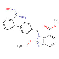 2-Ethoxy-1-[[2'-[(hydroxyamino)iminomethyl][1,1'-biphenyl]-4-yl]methyl]-1H-benzimidazole-7-carboxylic Acid Methyl Ester (CAS: 147403-65-4) - Related Chemical Product
