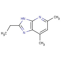 2-Ethyl-5,7-dimethyl-3H-imidazo[4,5-b]pyridine (CAS: 133240-06-9) - Chemical Structure and Molecular Formula 