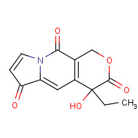 (4S)-4-Ethyl-7,8-dihydro-4-hydroxy-1H-pyrano[3,4-f]indolizine-3,6,10(4H)-trione (CAS: 110351-94-5) - Chemical Structure and Molecular Formula 
