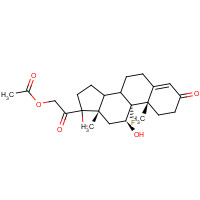 Fludrocortisone Acetate (CAS: 514-36-3) - Chemical Structure and Molecular Formula 