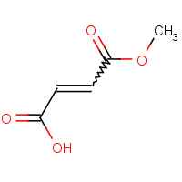 Fumaric Acid Monomethyl Ester (CAS: 2756-87-8) - Chemical Structure and Molecular Formula 