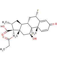 Fluticasone 17b-Carboxylic Acid Propionate (CAS: 65429-42-7) - Chemical Structure and Molecular Formula 