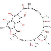 3-Formyl Rifamycin (CAS: 13292-22-3) - Chemical Structure and Molecular Formula 