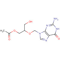 Ganciclovir Mono-O-acetate (CAS: 88110-89-8) - Chemical Structure and Molecular Formula 