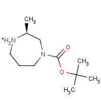 Hexahydro-2(S)-methyl-4-(t-butoxycarboxyl)-1,4-diazepine (CAS: 194032-32-1) - Chemical Structure and Molecular Formula 