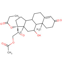 Hydrocortisone 17-Propionate 21-Acetate (CAS: 74050-20-7) - Chemical Structure and Molecular Formula 