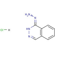 Hydralazine Hydrochloride (CAS: 304-20-1) - Chemical Structure and Molecular Formula 