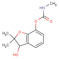 3-Hydroxy Carbofuran (CAS: 16655-82-6) - Chemical Structure and Molecular Formula 