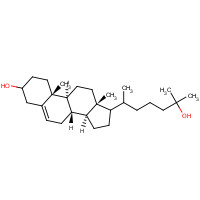 25-Hydroxy Cholesterol (CAS: 2140-46-7) - Chemical Structure and Molecular Formula 