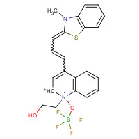 1-(2-Hydroxyethyl)-4-[3-(3-methyl-2(3H)-benzothiazolylidene)-1-propen-1-yl]quinolinium Tetrafluoroborate (CAS: 189148-50-3) - Related Chemical Product
