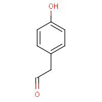 4-Hydroxyphenylacetaldehyde, approximately >15% by weight in Ethyl Acetate (CAS: 7339-87-9) - Chemical Structure and Molecular Formula 