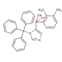 1'-Hydroxy N-Trityl Medetomidine chemical structure 1'-Hydroxy N-Trityl Medetomidine (CAS: 176721-03-2) - Chemical Structure and Molecular Formula