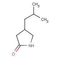 4-Isobutyl-2-pyrrolidinone (pregabalin lactam impurity) (CAS: 61312-87-6) - Chemical Structure and Molecular Formula 