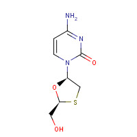 ent-Lamivudine (85% d.e.) (CAS: 134680-32-3) - Chemical Structure and Molecular Formula 
