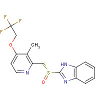 (R)-Lansoprazole (CAS: 138530-94-6) - Chemical Structure and Molecular Formula 