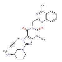 Linagliptin (CAS: 668270-12-0) - Chemical Structure and Molecular Formula 