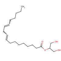 2-Linoleoyl-rac-glycerol (CAS: 3443-82-1) - Chemical Structure and Molecular Formula 