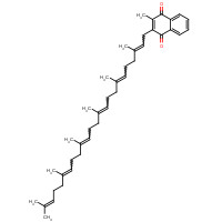 Menaquinone 6 (CAS: 84-81-1) - Chemical Structure and Molecular Formula 