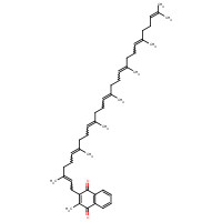 Menaquinone 7 (CAS: 2124-57-4) - Chemical Structure and Molecular Formula 