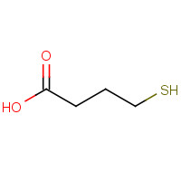 4-Mercaptobutyric Acid (CAS: 13095-73-3) - Chemical Structure and Molecular Formula 