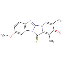 8(9)-Methoxy-1,3-dimethyl-12-thioxopyrido[1',2':3,4]imidazo[1,2-a]benzimidazol-2-(12H)-one (CAS: 125656-83-9) - Related Chemical Product