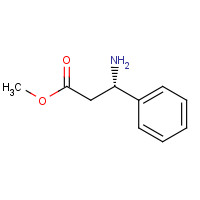 Methyl (3S)-3-Amino-3-phenylpropanoate (CAS: 37088-66-7) - Chemical Structure and Molecular Formula 