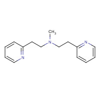 N-Methyl-N,N-bis(2-pyridylethyl)amine (CAS: 5452-87-9) - Chemical Structure and Molecular Formula 