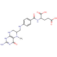 5-Methyltetrahydrofolic Acid Calcium Salt Trihydrate (CAS: 134-35-0) - Chemical Structure and Molecular Formula 