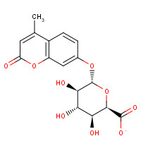 4-Methylumbelliferyl a-L-Idopyranosiduronic Acid, Sodium Salt (CAS: 89157-94-8) - Chemical Structure and Molecular Formula 