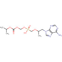 Mono-POC Tenofovir (CAS: 211364-69-1) - Chemical Structure and Molecular Formula 