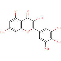 Myricetin (CAS: 529-44-2) - Chemical Structure and Molecular Formula 