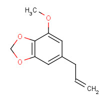 Myristicin (CAS: 607-91-0) - Chemical Structure and Molecular Formula 