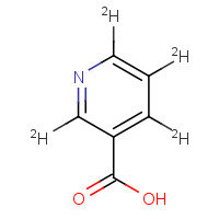 Nicotinic Acid-d4 (CAS: 66148-15-0) - Chemical Structure and Molecular Formula 
