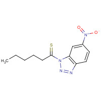 1-(6-Nitrobenzotriazol-1-yl)hexane-1-thione (CAS: 866251-89-0) - Chemical Structure and Molecular Formula 