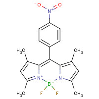 8-(4-Nitrophenyl) Bodipy (CAS: 321895-92-5) - Chemical Structure and Molecular Formula 