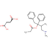 Nor Propoxyphene Maleate Salt (CAS: 38910-73-5) - Chemical Structure and Molecular Formula 